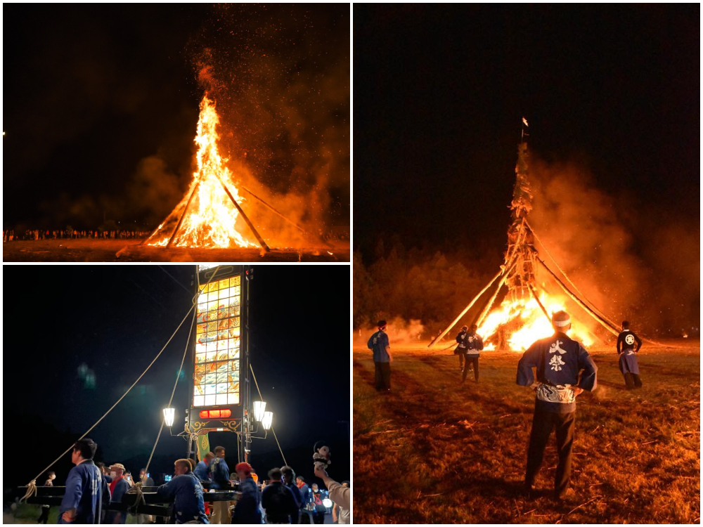 【石川の祭り】能登島向田の火祭2024(能登島向田町)