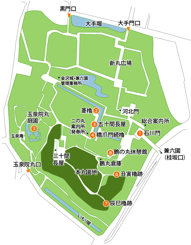 金沢城見取図